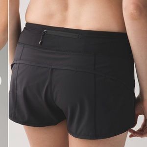 Lululemon Run Speed Shorts black size 6
